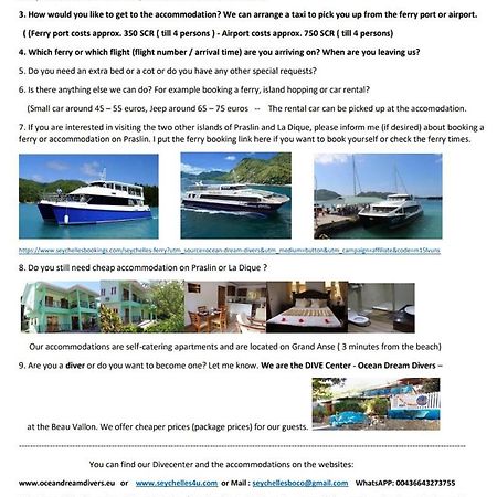 La Batie Selfcatering Apartment Vịnh Beau Vallon Ngoại thất bức ảnh